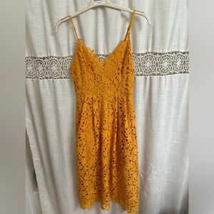 ASTR Lace Midi Dress